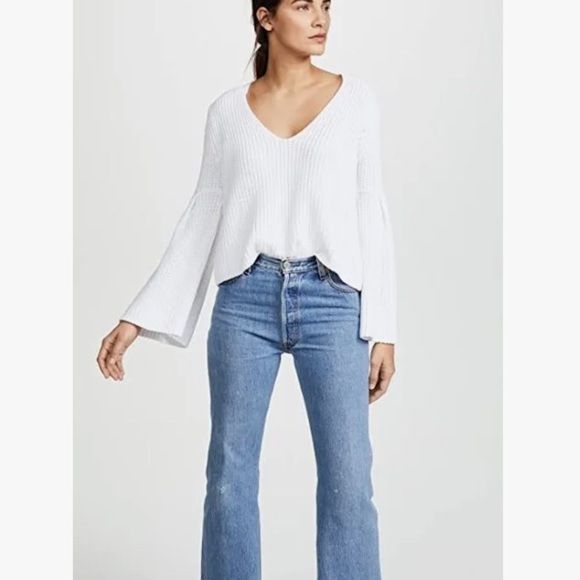Free People Sweaters - Free People Sweaters Free People Damsel Bell Flare Sleeve Knit Sweater M